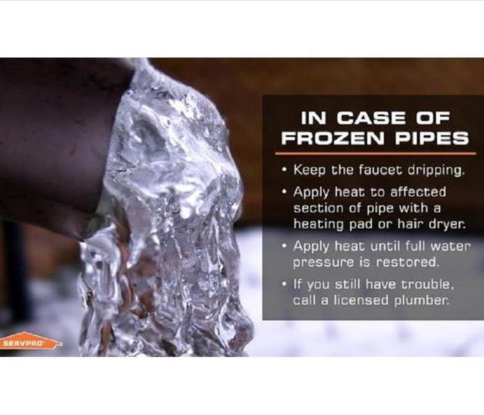 pipe with ice coming out of the end